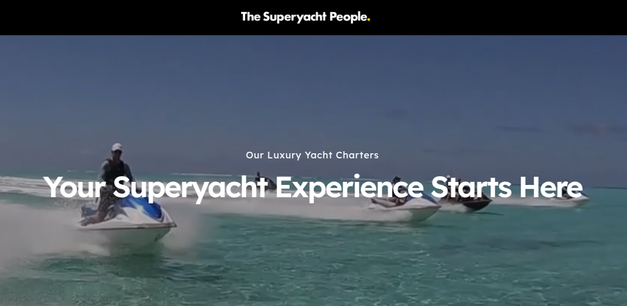Luxury Yacht Marketplace with High-End UI
