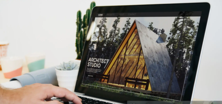 Modern Real Estate Showcase for Architectural Firm